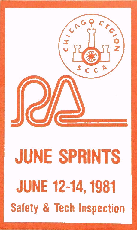 1981 Road America Chicago Region Safety Tech Sticker